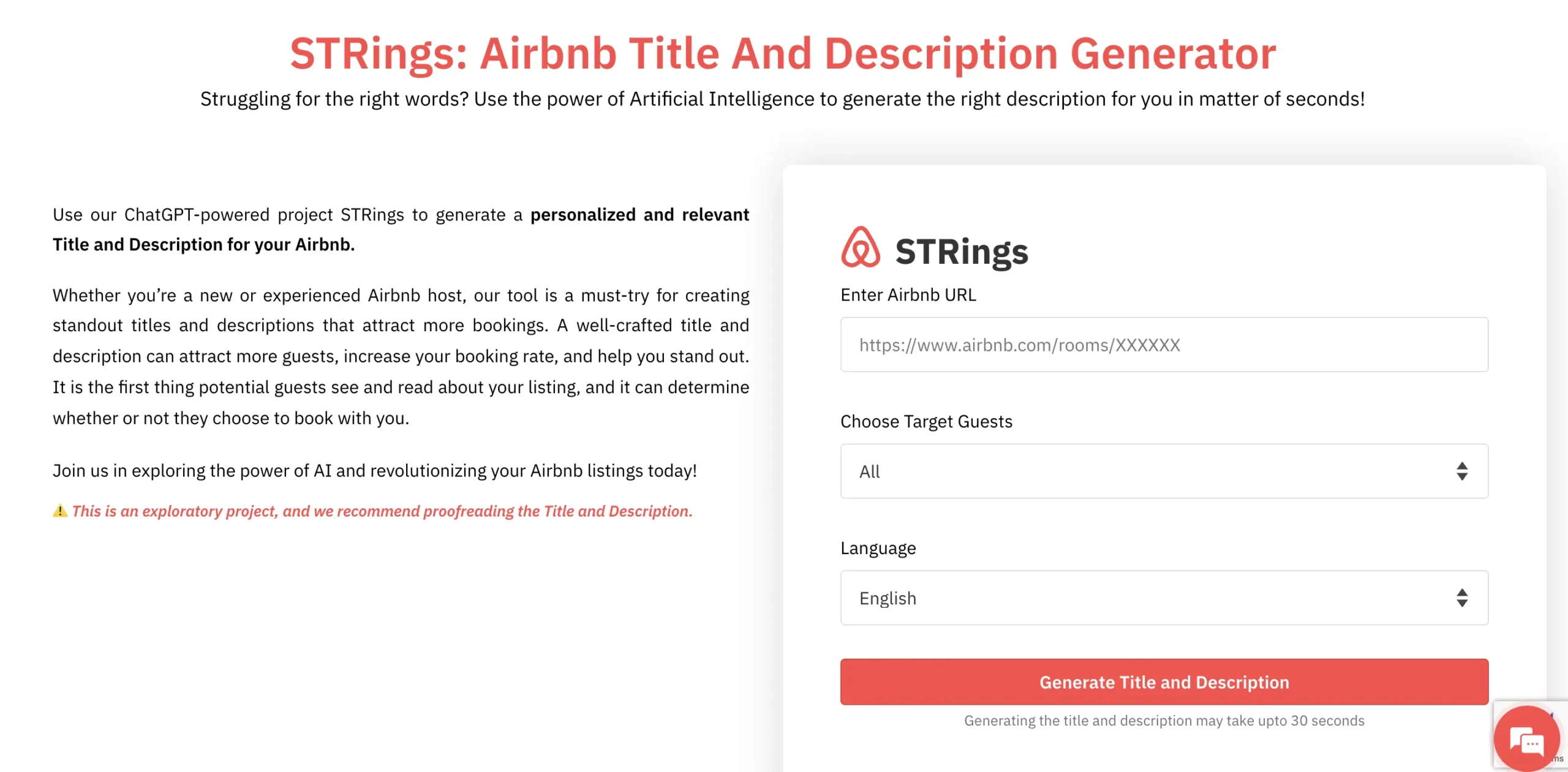 what is ecotourism for airbnb title and description generator